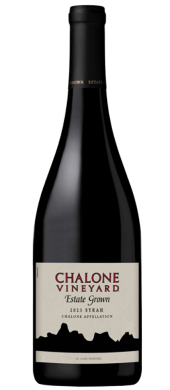 bottle shot 2023 estate syrah